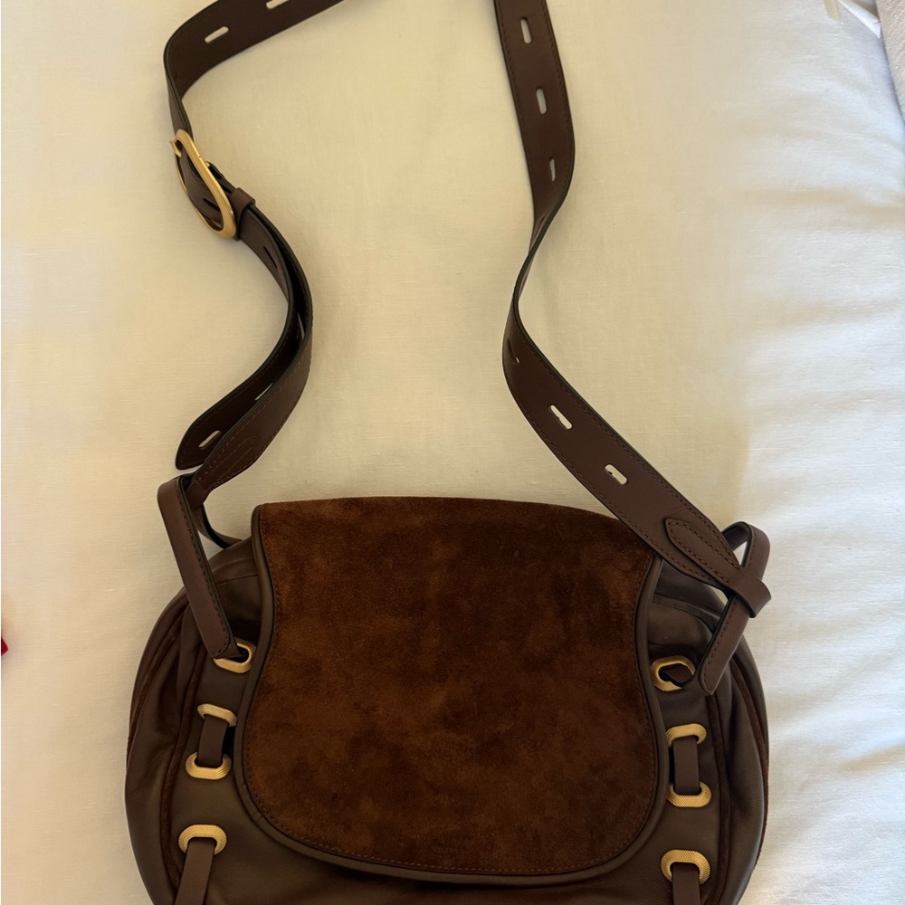 Rag and Bone Elegant Brown Leather Saddle Shoulder Bag